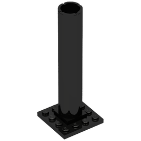 LEGO® los onderdeel Boot in kleur Zwart 4844