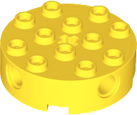 LEGO® los onderdeel Steen Rond in kleur Geel 6222