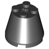 LEGO® los onderdeel Kegel in kleur Zwart 6233