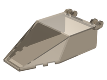 Plaatje in Gallery viewer laden, LEGO® los onderdeel Voorruit Doorzichtig Zwart 30372