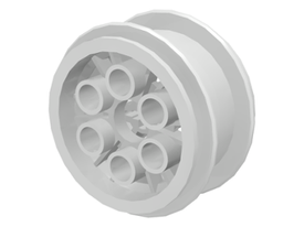 LEGO® los onderdeel Wiel in kleur Wit 6582
