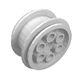 LEGO® los onderdeel Wiel in kleur Wit 6582