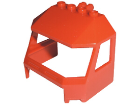 LEGO® los onderdeel Voorruit in kleur Rood 45406