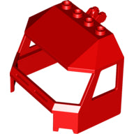 LEGO® los onderdeel Voorruit in kleur Rood 45406