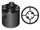 Plaatje in Gallery viewer laden, LEGO® los onderdeel Steen Rond in kleur Zwart 30361c
