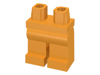 LEGO® los onderdeel Benen in kleur Medium Oranje 970c00