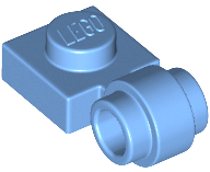 LEGO® los onderdeel Plaat Aangepast Medium Blauw 4081b