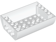 LEGO® los onderdeel Dakpan Gebogen in kleur Wit 45410