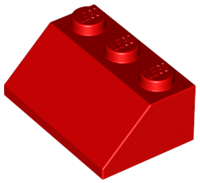 Plaatje in Gallery viewer laden, LEGO® los onderdeel Dakpan Algemeen in kleur Rood 3038