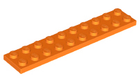 LEGO® los onderdeel Plaat Algemeen in kleur Oranje 3832