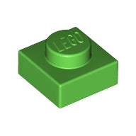 LEGO® los onderdeel Plaat Algemeen in kleur Fel Groen 3024