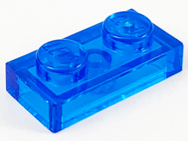 LEGO® onderdeel Plaat Algemeen Doorzichtig Donkerblauw 3023