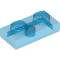 LEGO® onderdeel Plaat Algemeen Doorzichtig Donkerblauw 3023