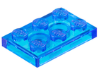 LEGO® onderdeel Plaat Algemeen Doorzichtig Donkerblauw 3021