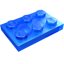 Plaatje in Gallery viewer laden, LEGO® onderdeel Plaat Algemeen Doorzichtig Donkerblauw 3021