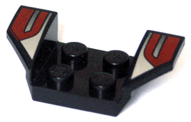LEGO® los onderdeel Spatbord met Motief Zwart 41854pb11