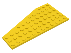 LEGO® los onderdeel Wig Plaat in kleur Geel 30356