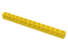 Plaatje in Gallery viewer laden, LEGO® los onderdeel Technische Steen in kleur Geel 32018