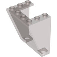 LEGO® los onderdeel Voorruit in kleur Doorzichtig Zwart 4872