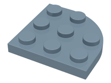 Plaatje in Gallery viewer laden, LEGO® los onderdeel Plaat Rond in kleur Zandblauw 30357