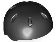 LEGO® los onderdeel Hoofddeksels in kleur Zwart 46303