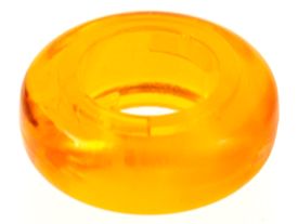 LEGO® los onderdeel Clikits Doorzichtig Oranje 46296