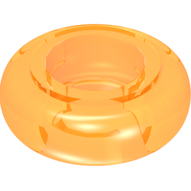 LEGO® los onderdeel Clikits Doorzichtig Oranje 46296