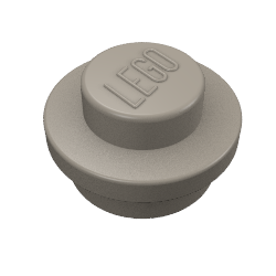 LEGO® los onderdeel Plaat Rond Chroom Antiek Messing 4073