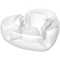 LEGO® los onderdeel Clikits Icoon in kleur Doorzichtig 45452