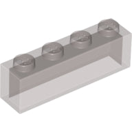 Plaatje in Gallery viewer laden, LEGO® los onderdeel Steen in kleur Doorzichtig Zwart 3066