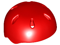 LEGO® los onderdeel Hoofddeksels in kleur Rood 46303