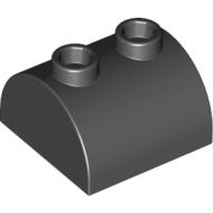 Plaatje in Gallery viewer laden, LEGO® los onderdeel Dakpan Gebogen in kleur Zwart 30165