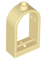 LEGO® los onderdeel Raamkozijn in kleur Geelbruin 30044