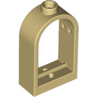LEGO® los onderdeel Raamkozijn in kleur Geelbruin 30044