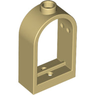 LEGO® los onderdeel Raamkozijn in kleur Geelbruin 30044