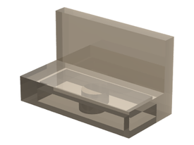 LEGO® los onderdeel Paneel in kleur Doorzichtig Zwart 4865