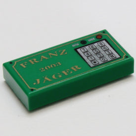 LEGO® los onderdeel Tegel met Motief Groen 3069pb0031