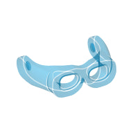 Plaatje in Gallery viewer laden, LEGO® Hoofddeksel Accessoire Doorzichtig Donkerblauw 30170