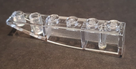 LEGO® onderdeel Dakpan Gebogen Omgekeerd Doorzichtig 42023