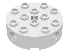 LEGO® los onderdeel Steen Rond in kleur Wit 6222