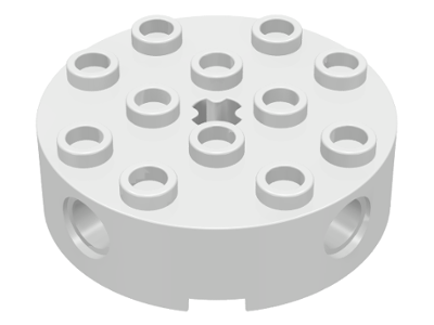 LEGO® los onderdeel Steen Rond in kleur Wit 6222