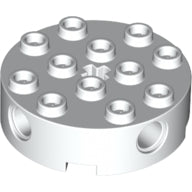 LEGO® los onderdeel Steen Rond in kleur Wit 6222