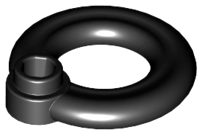 LEGO® los onderdeel Accessoire in kleur Zwart 30340