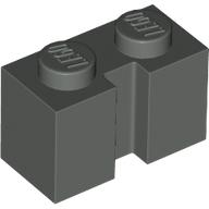 LEGO® los onderdeel Steen Aangepast Donkergrijs 4216