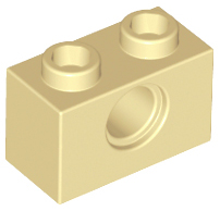 LEGO® los onderdeel Technische Steen in kleur Geelbruin 3700