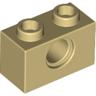 LEGO® los onderdeel Technische Steen in kleur Geelbruin 3700