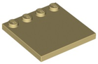 LEGO® los onderdeel Tegel Aangepast in kleur Geelbruin 6179