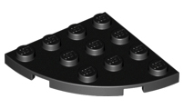 Plaatje in Gallery viewer laden, LEGO® los onderdeel Plaat Rond in kleur Zwart 30565