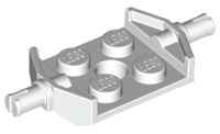 LEGO® los onderdeel Plaat Aangepast in kleur Wit 6157
