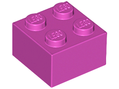 LEGO® los onderdeel Steen in kleur Magenta 3003